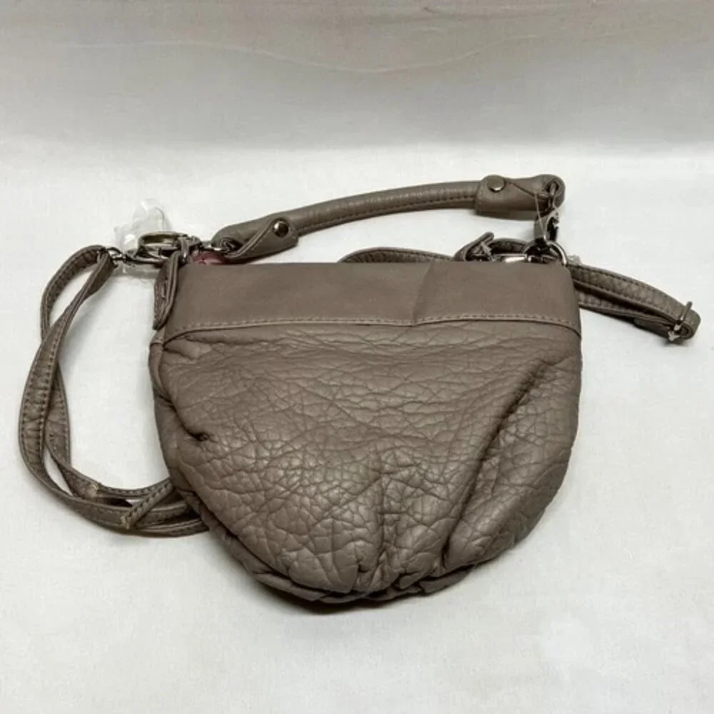 Candies Hand Bag‎ Shoulderbag Purse Grey Leather Khol's NWT